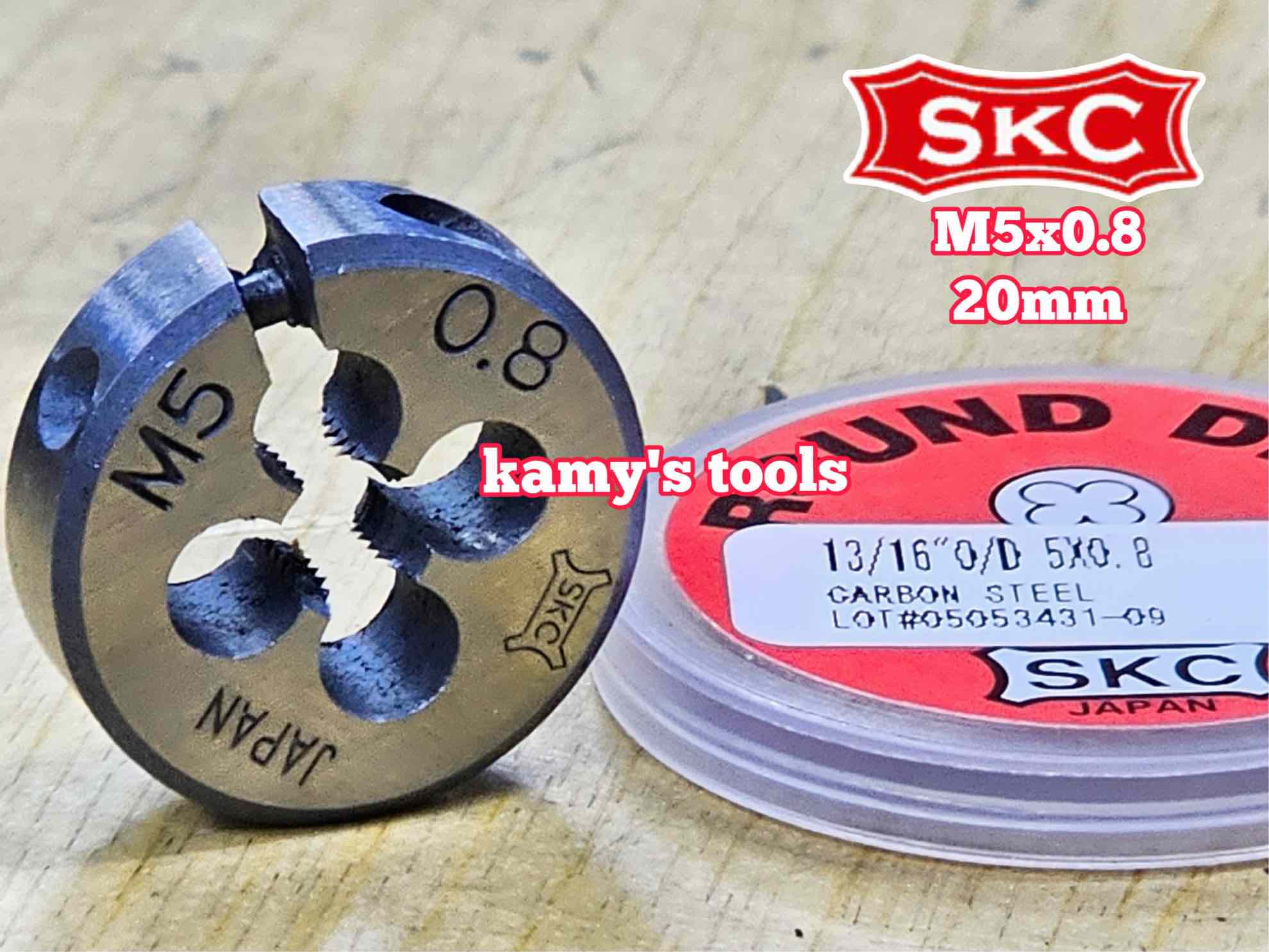 Bàn ren SKC M5x0.8 (5x0.8) đường kính 13/16 inch 20mm SKC-432005A