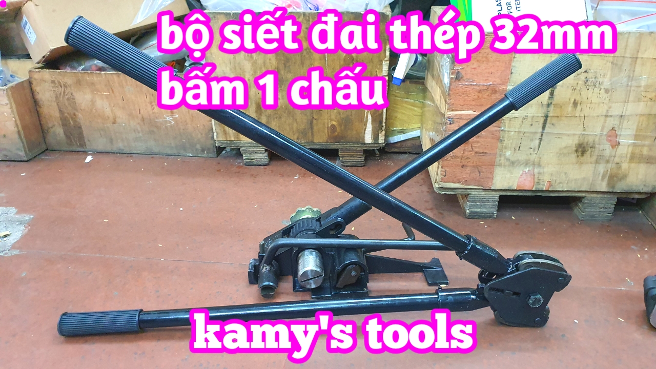 Dụng cụ siết đai sắt thép 32mm MG-95 loại bấm 1 chấu và bấm 2 chấu