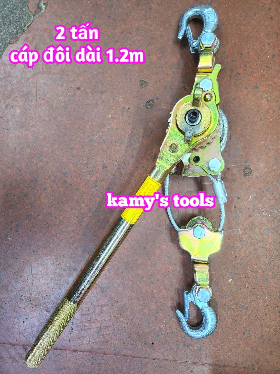 Kích căng cáp 2 tấn cáp đôi dài 1.2m Pat Ngk