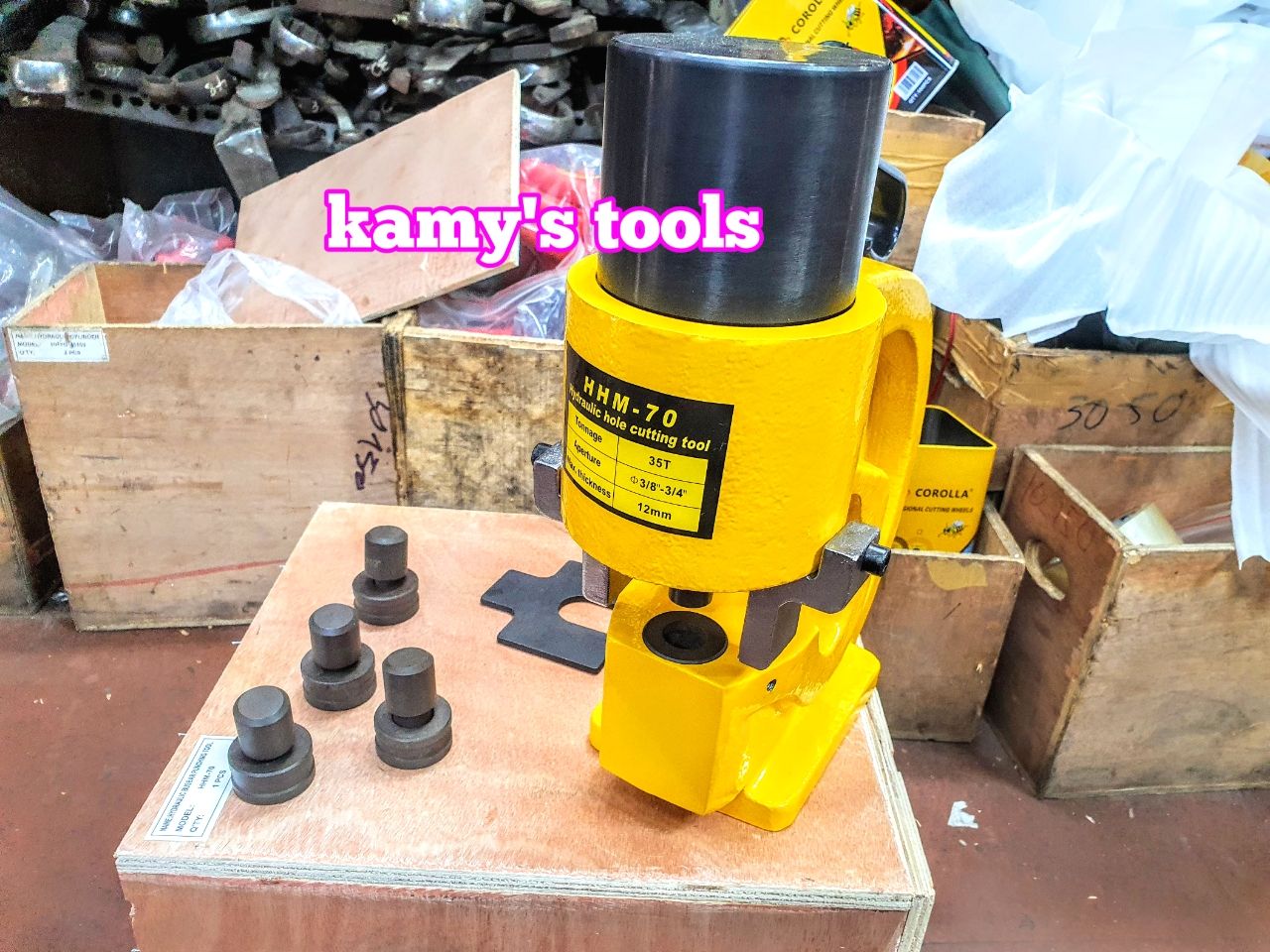 Máy đột lỗ thủy lực HHM-70 TLP 35 tấn họng sâu 110mm giống với CH-70