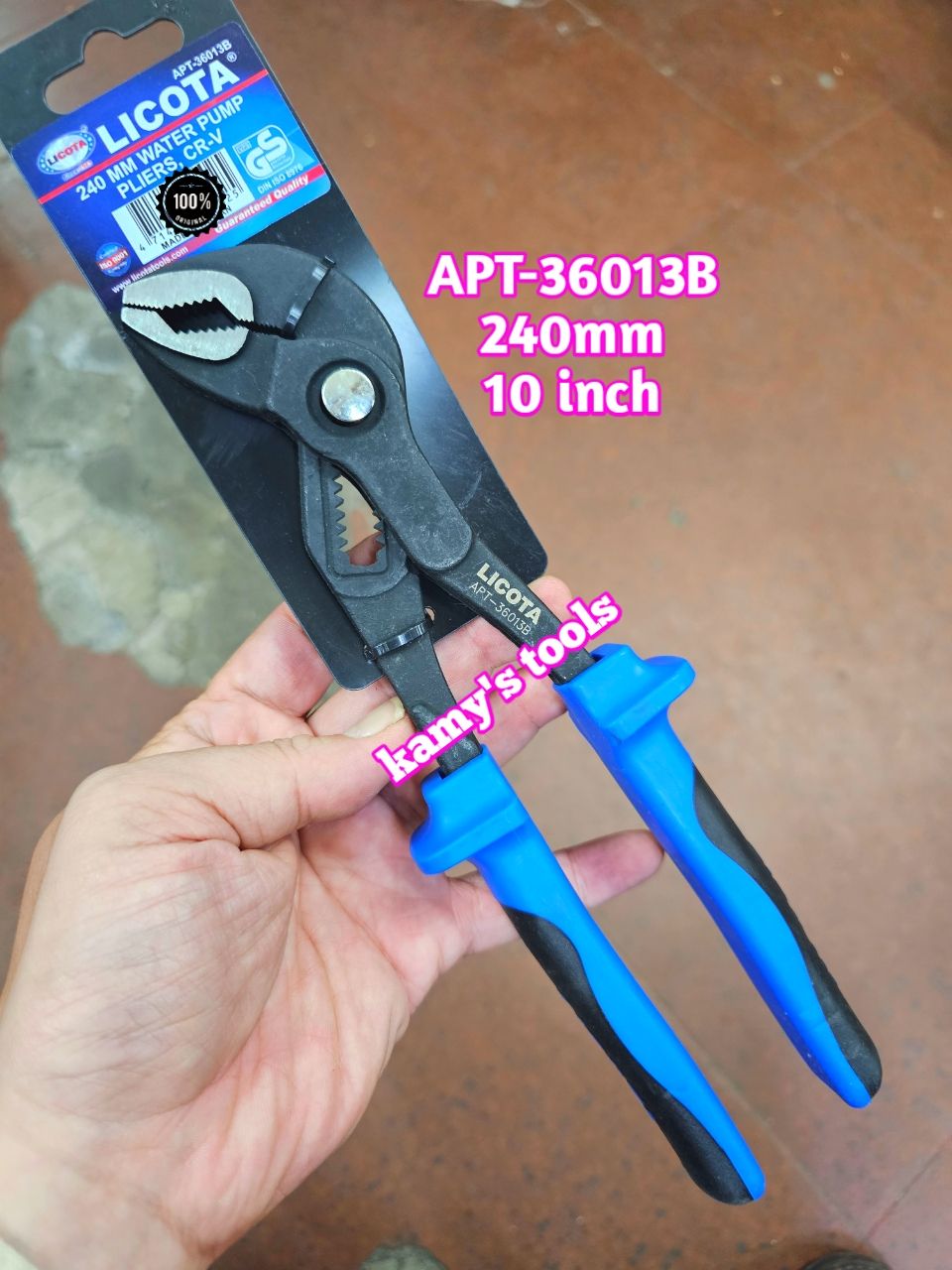 Kìm mỏ quạ 10 inch 240mm Licota APT-36013B miệng mở 0-36mm và 12 inch 300mm Licota APT-36013C mở miệng 0-46mm