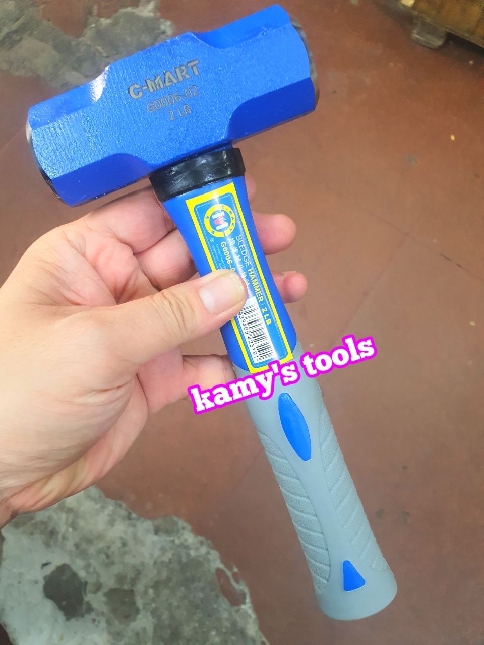 Búa thép đầu lục giác cán cao su 1LB 2LB C-mart G0006-1 G0006-2