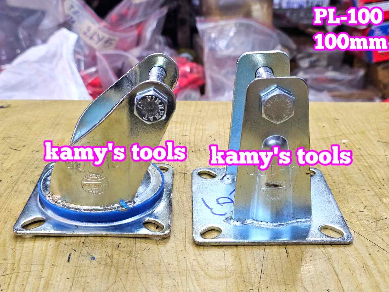 Đế càng cố định và xoay dùng cho bánh xe 100mm PL-100 Kamytools