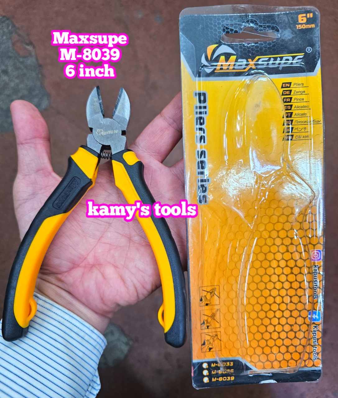 Kìm cắt Maxsupe 6 inch 8 inch M-8039 M-8041