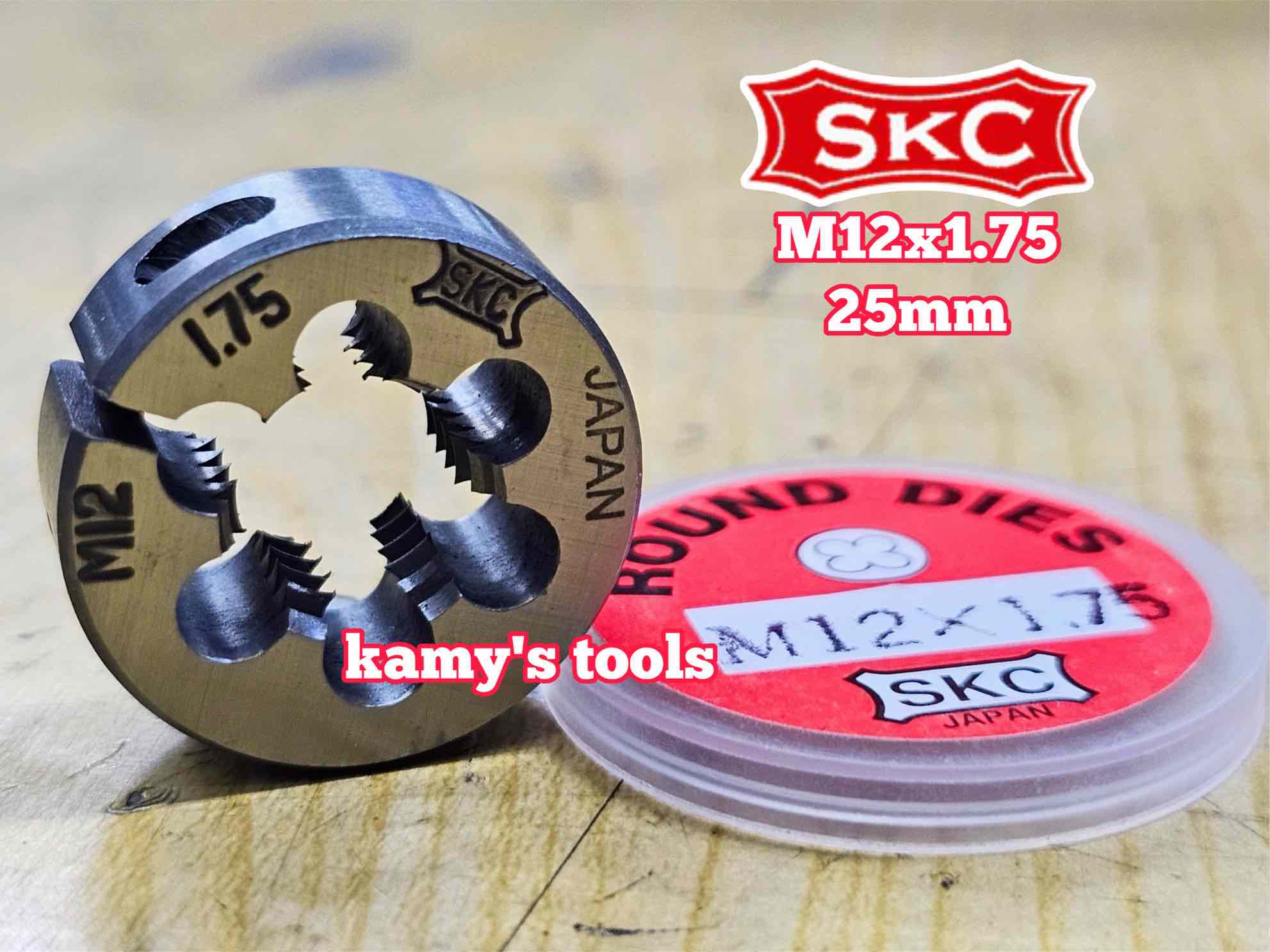 Bàn ren SKC M12x1.75 (12x1.75) đường kính 1 inch 25mm SKC-432512A