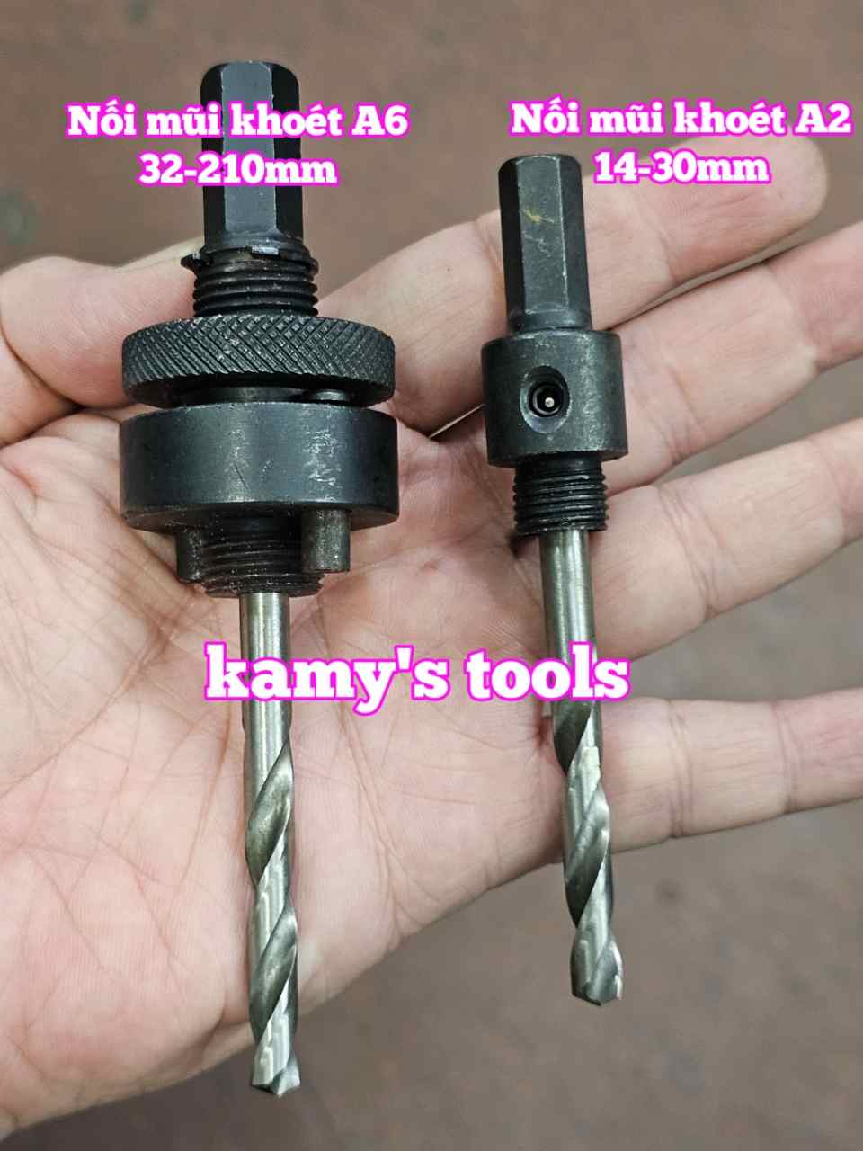 Đầu khớp nối mũi khoét lỗ Dannio A2 dùng cho 14-30mm và A6 dùng cho 32-210mm