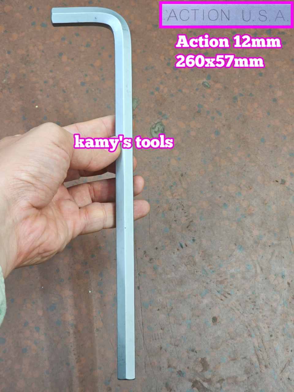 Lục giác đầu bằng  Action 12mm dài 260mm ACK-62212