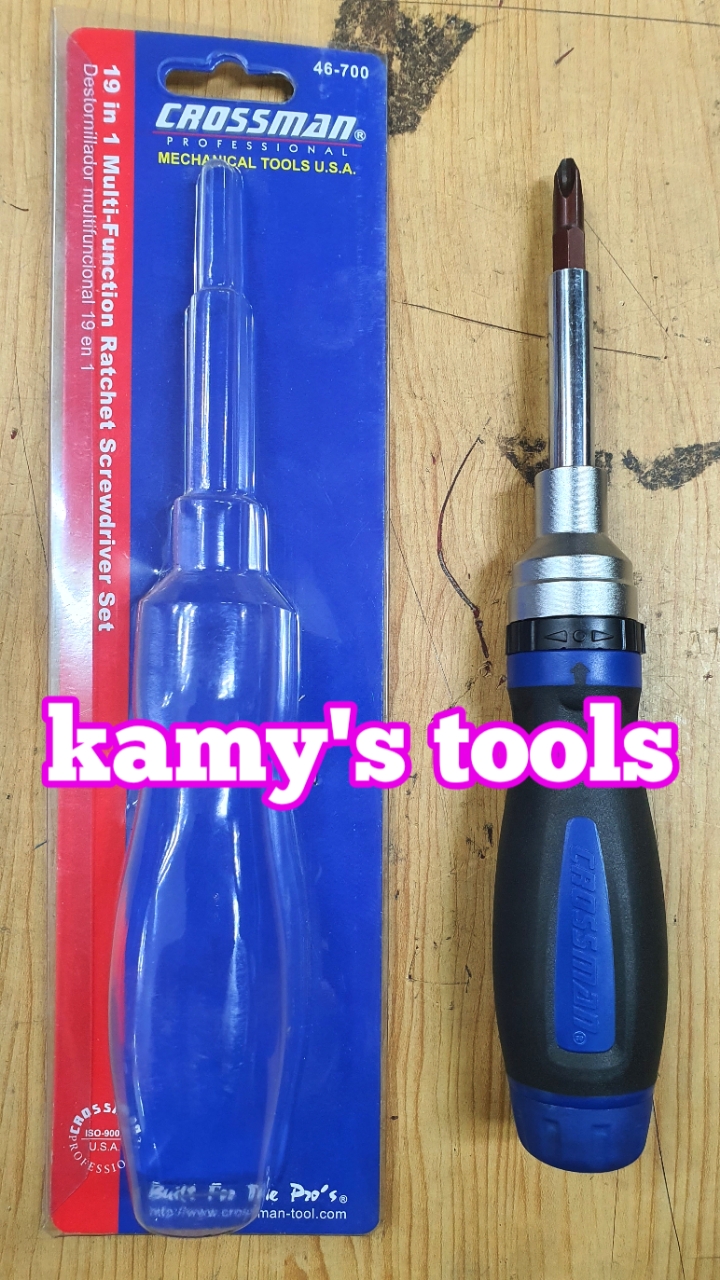 Bộ tô vít đa năng tự động đảo chiều 19 trong 1 Crossman model 46-700, bộ tua vít tự động