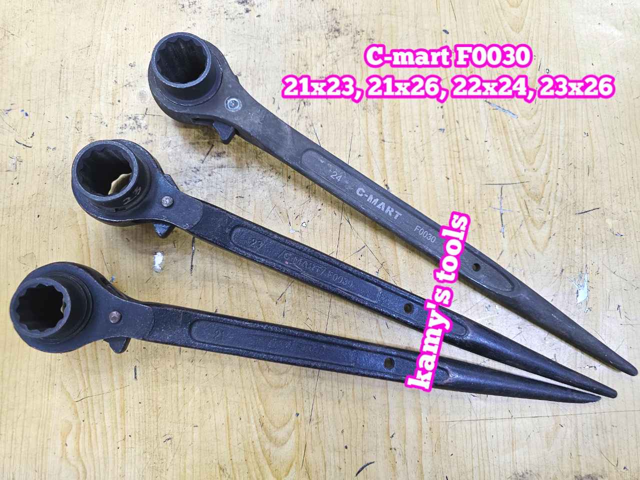 Cờ lê đuôi chuột tự động C-mart 21x23, 21x26, 22x24, 23x26, F0030-2123 F0030-2126, F0030-2224, F0030-2326