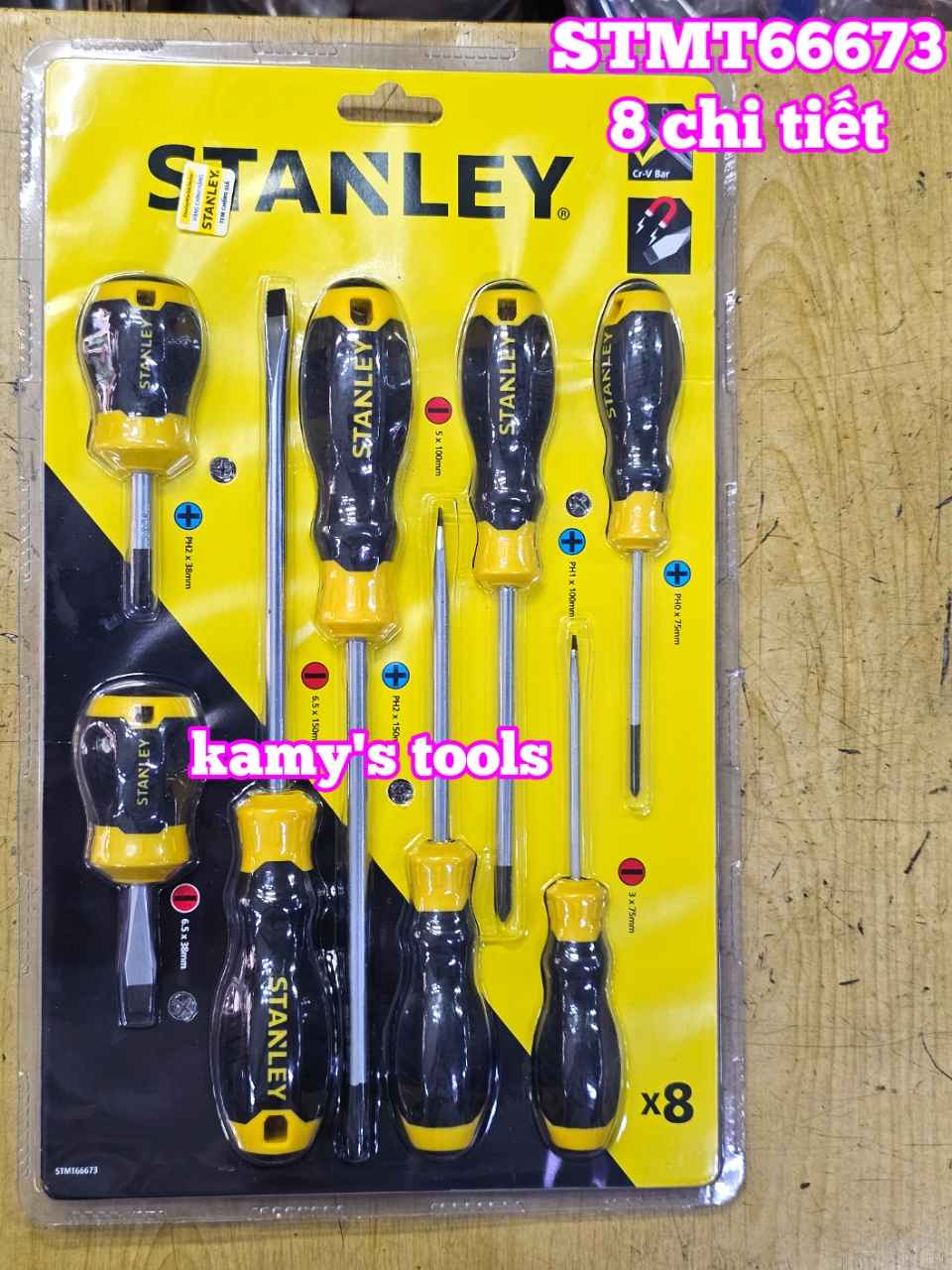 Bộ tua vít 8 chi tiết Stanley STMT66673