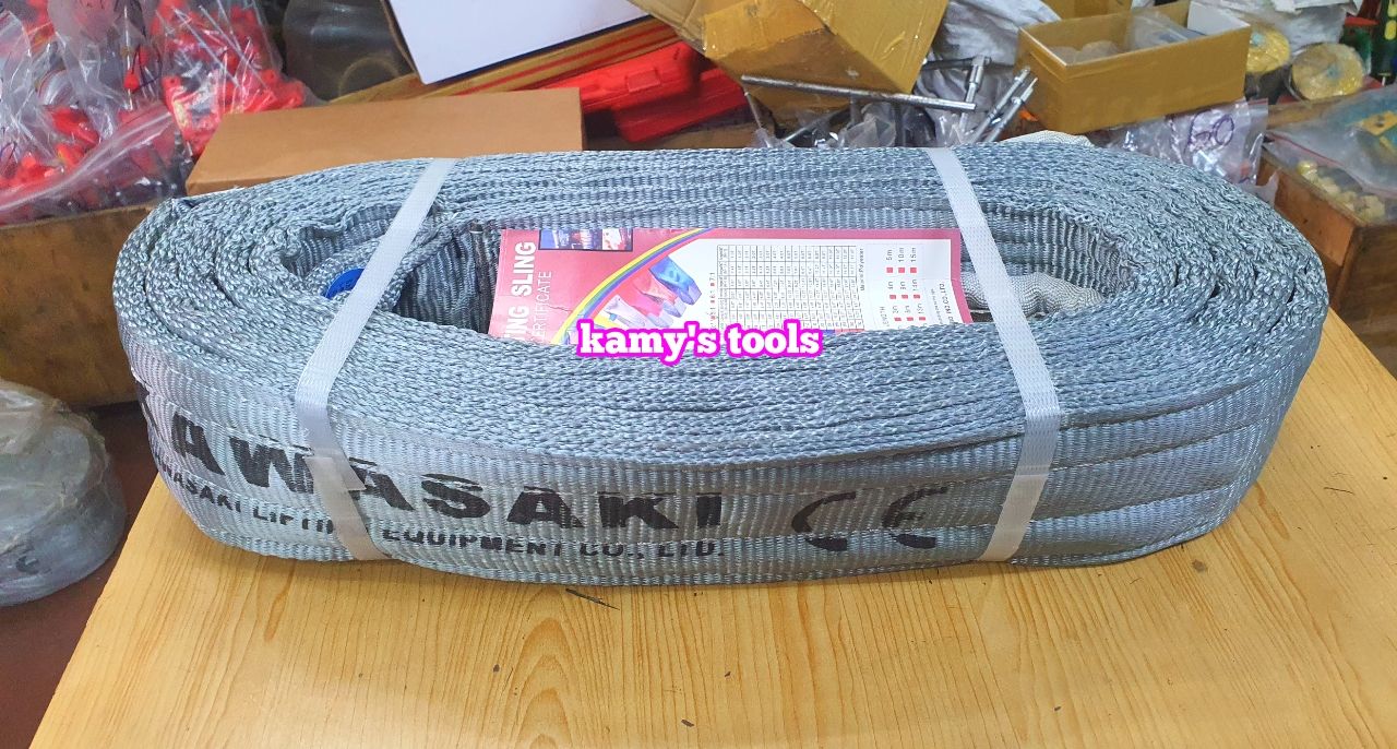 Dây cáp vải cẩu hàng bản dẹp 4 lớp 100mm 8 tấn dài 4m 5m 6m 8m 10m