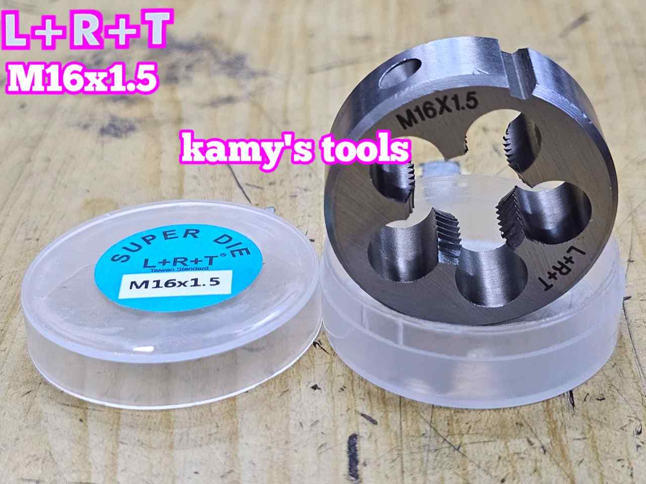 Bàn ren M16x1.5 M16x2.0 L+R+T (LRT) dụng cụ tạo ren ngoài bulong