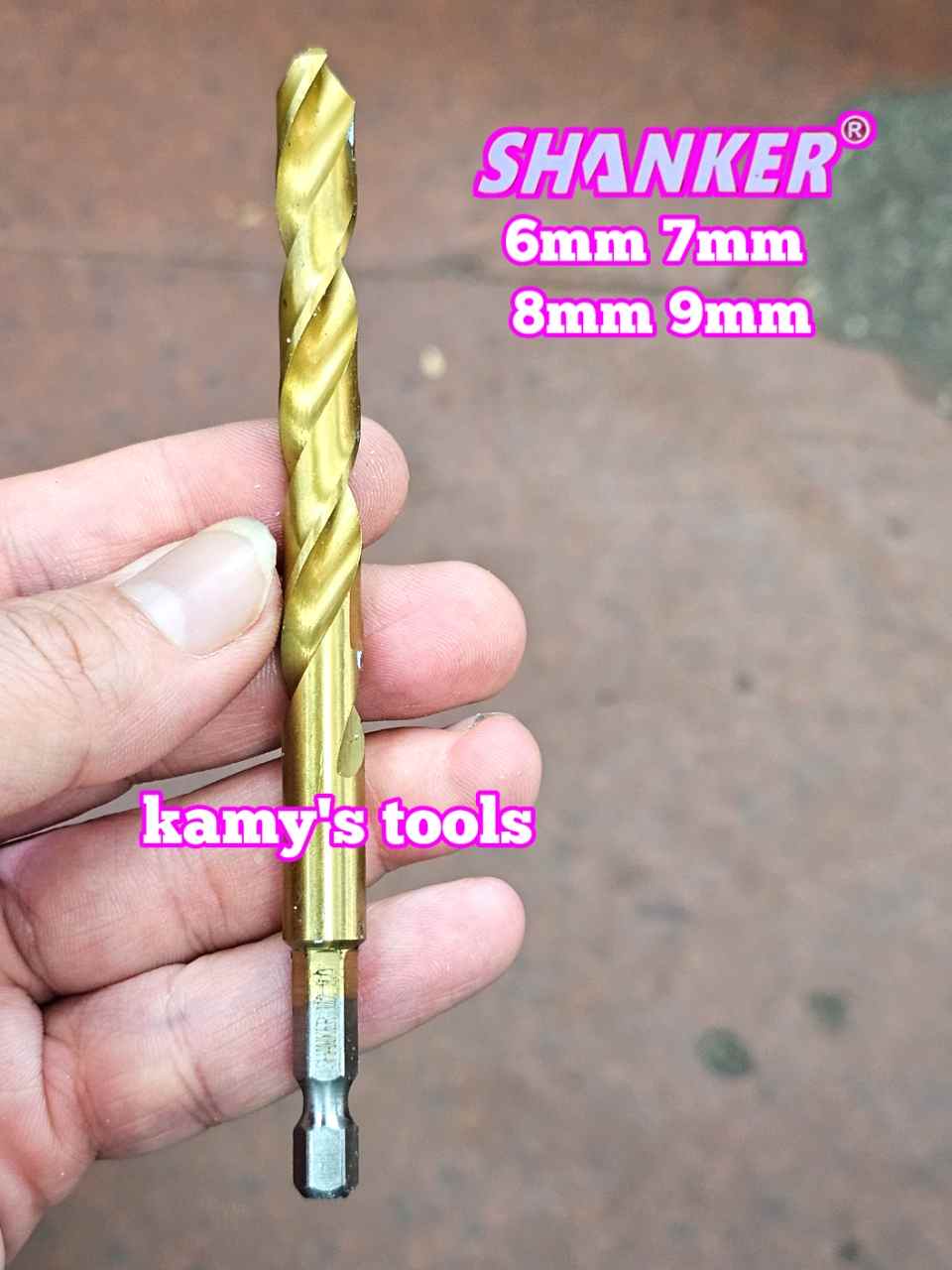 Mũi khoan sắt chuôi lục giác Shanker 6mm 7mm 8mm 9mm SK-62306 SK-62307 SK-62308 SK-62309