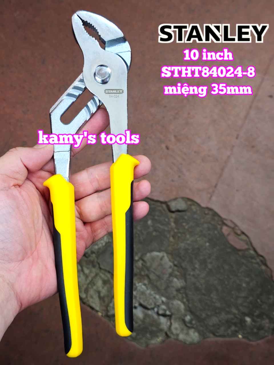 Kìm mỏ quạ 5 lỗ Stanley 10 inch mở miệng 35mm 84-024 (STHT84024-8)