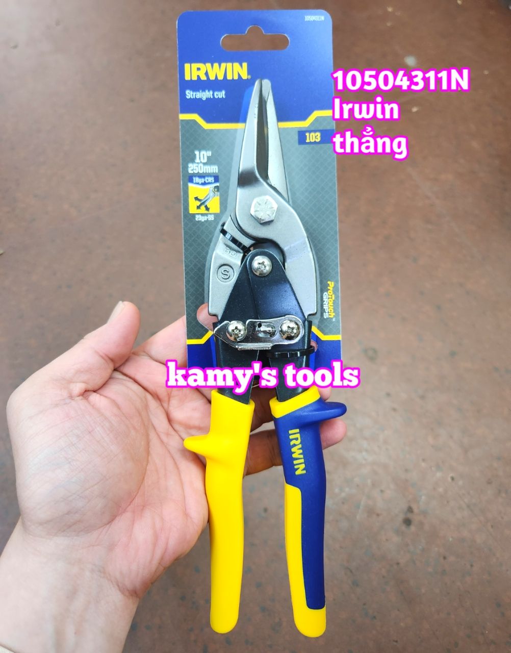 Kéo cắt tôn Irwin 10 inch 250mm mũi thẳng model 10504311N
