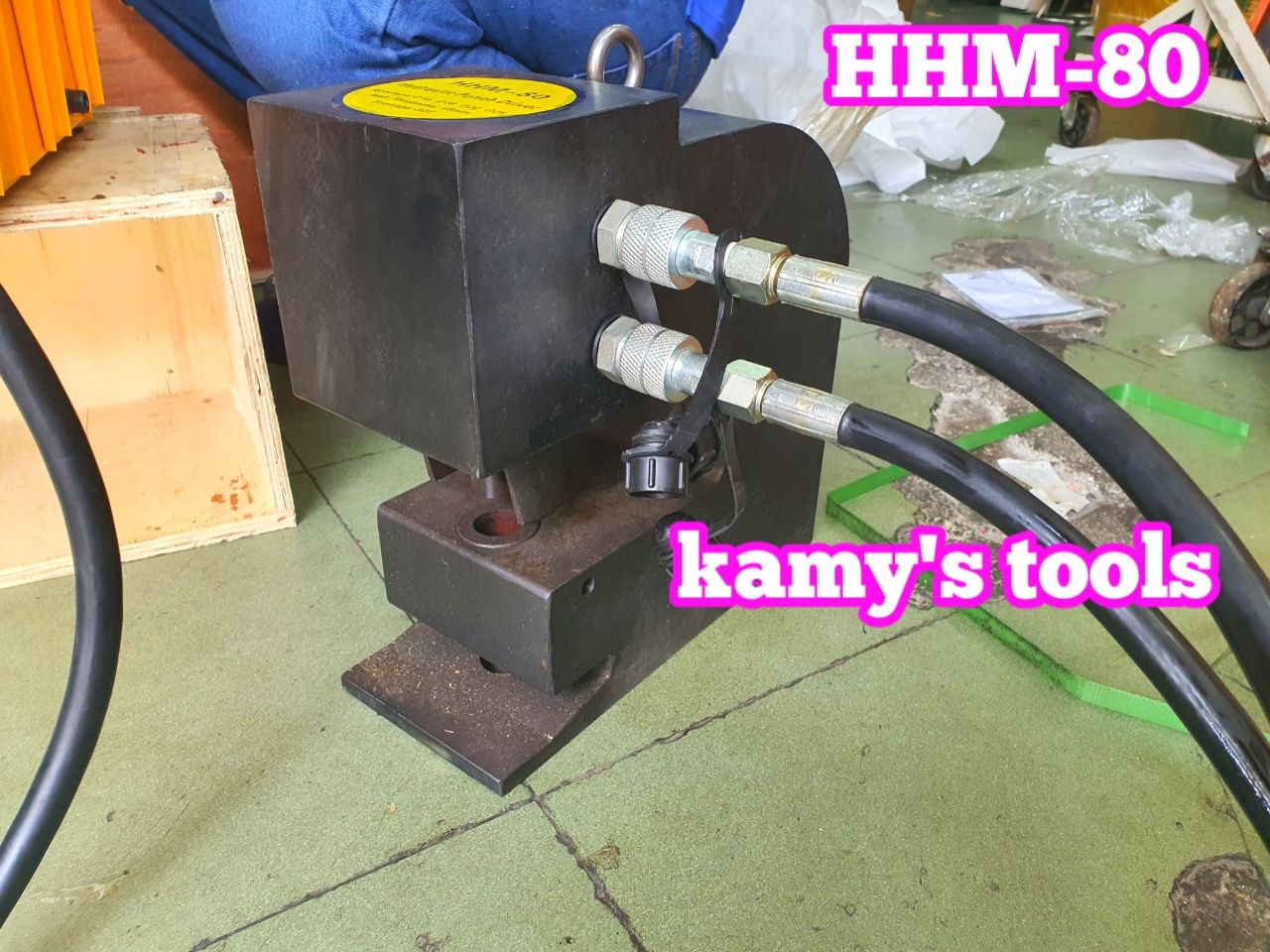 HHM-80 Máy đột lỗ thủy lực TLP  50 tấn họng sâu 115mm đột lỗ 16mm 18mm 22mm 25mm