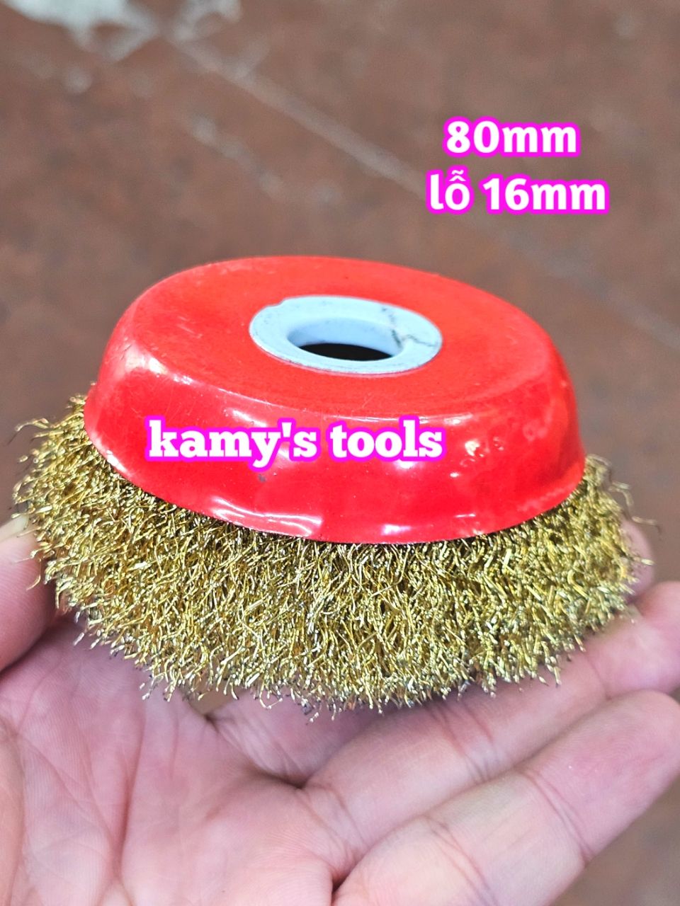 Chén cước bánh cước đánh rỉ sắt dày 3cm đường kính 80mm lỗ 16mm