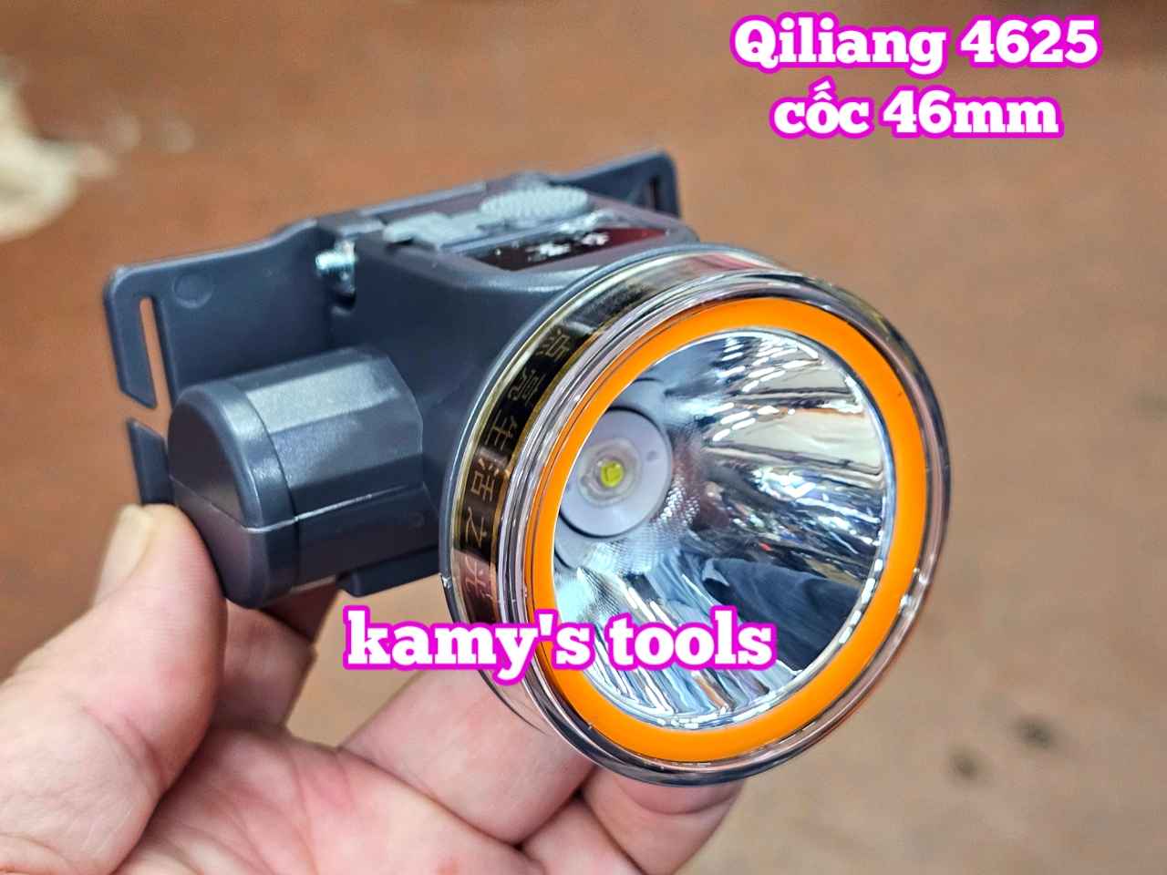 Đèn pin đội đầu Qiliang 4625 LED siêu sáng nội địa trung cốc 46mm
