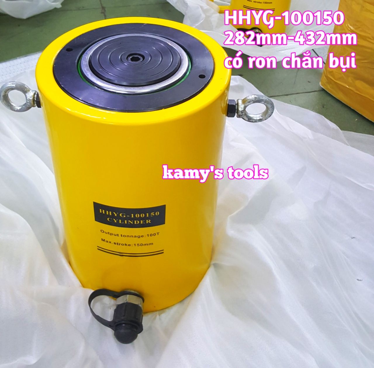Kích thủy lực 100 tấn TLP hành trình 150mm HHYG-100150 282mm-432mm