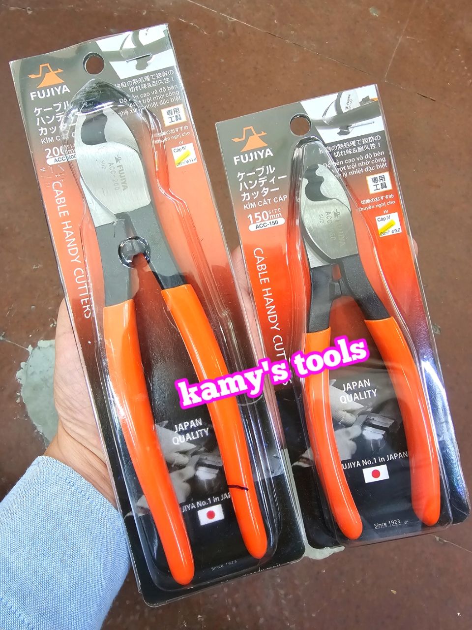 ACC-150 ACC-200 Kìm cắt cáp điện Fujiya dài 6 inch 150mm và 8 inch 200mm