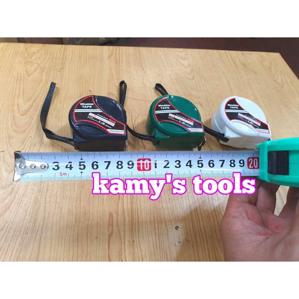 Thước Kéo 5m Bản 25mm Winshine Kéo Không Gãy (Thước Kéo 5m, Thước Rút 5m, Thước Cuốn 5m)