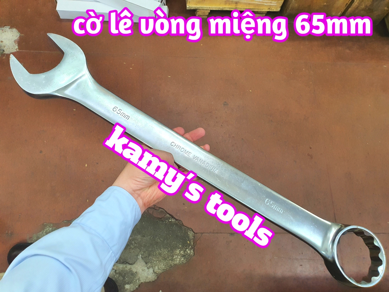 Cờ lê vòng miệng 65mm Chrome Vanadium