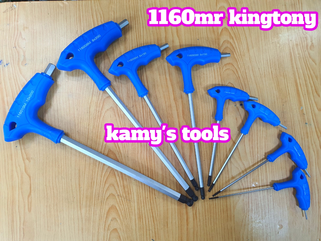 Lục giác bi cán chữ T Kingtony model 116002mr, 116025mr, 116003mr, 116004mr, 116005mr, 116006mr, 116008mr, 116010mr