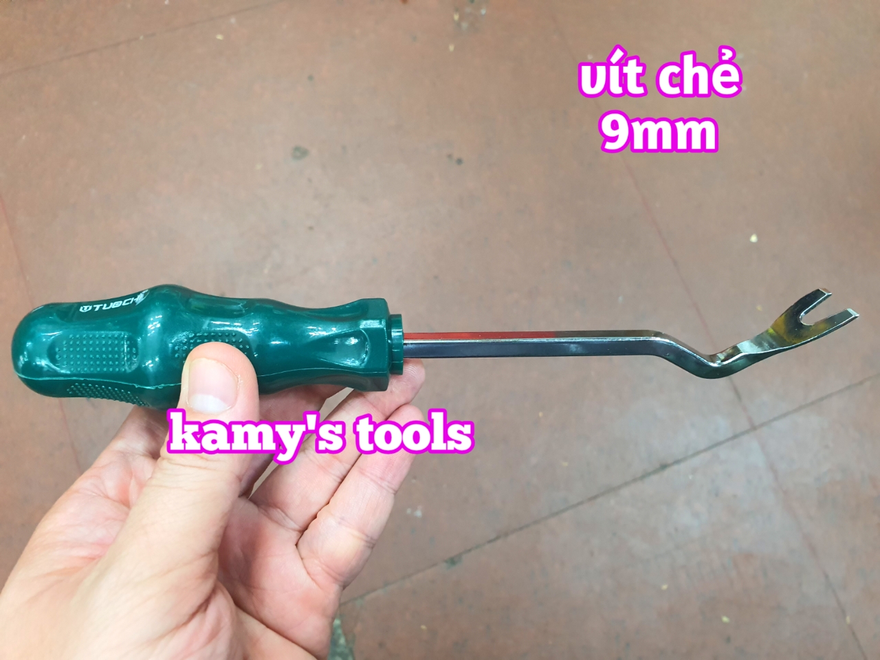 Tua vít đầu chẻ nạy ốc phe 9mm Tuochi dài dài 230mm, tu vít, tô vít