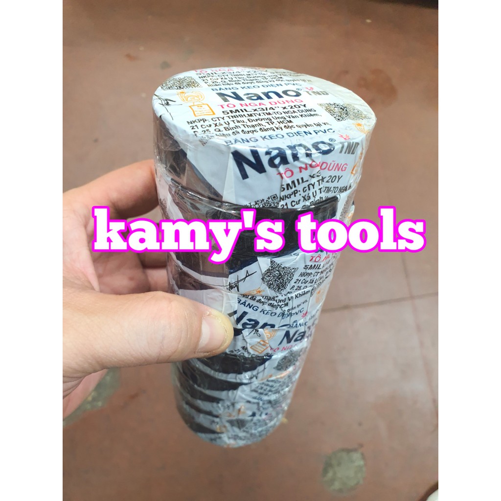 Băng keo điện nano Tô Nga Dũng 5MILx3/4