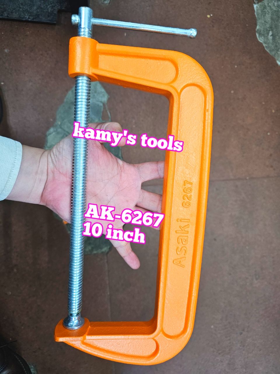 Cảo chữ C Asaki 10 inch 250mm Asaki AK-6267