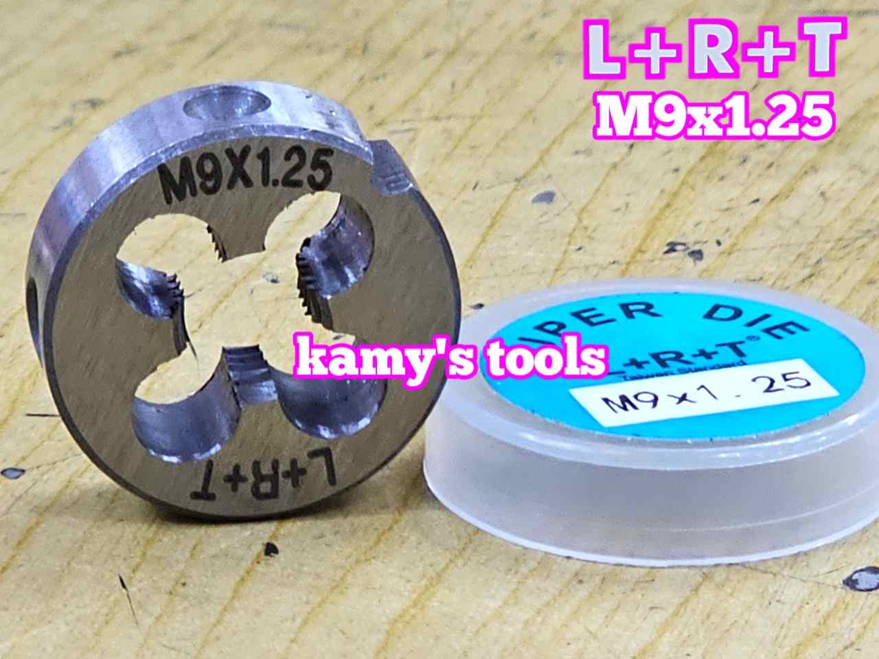 Bàn ren M9x1.25 (9x1.25) L+R+T (LRT) dụng cụ tạo ren ngoài bulong LRT-430912