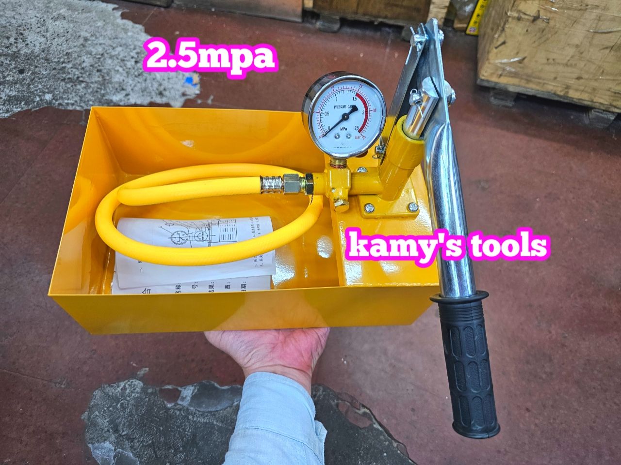 2.5mpa Bơm thử áp lực nước 25kg/cm2 WTP-2.5T kamytools