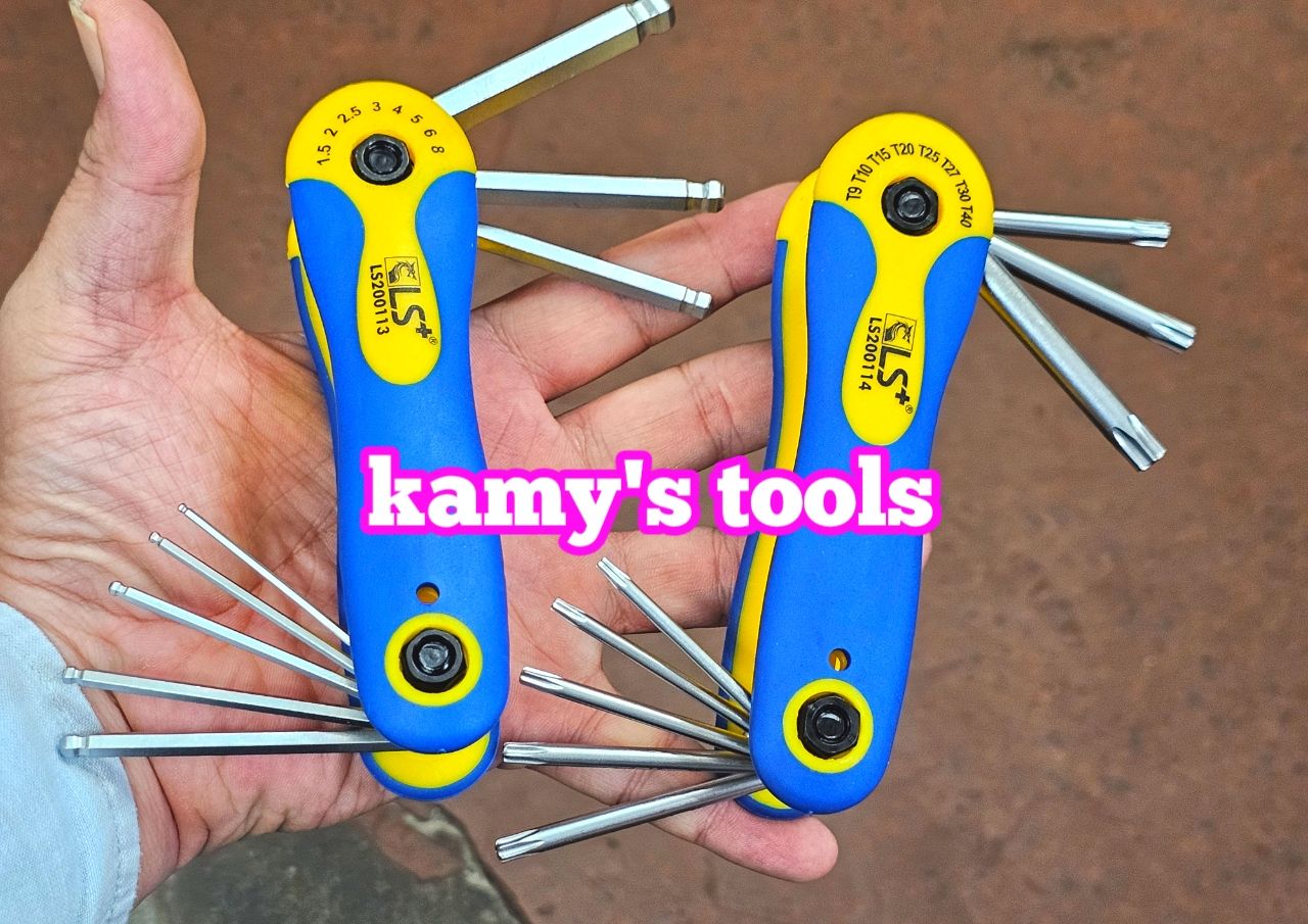 Bộ lục giác và bộ lục giác sao hoa thị xếp gọn bỏ túi 8 cây LS+ LS200113 và LS200114