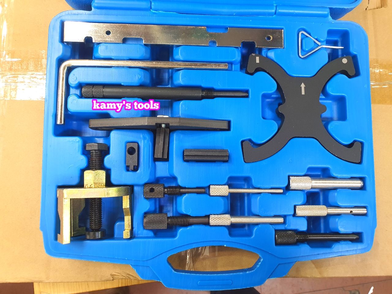 Bộ dụng cụ cân cam dưỡng đặt cam xe Ford Mazda 17 chi tiết kamytools