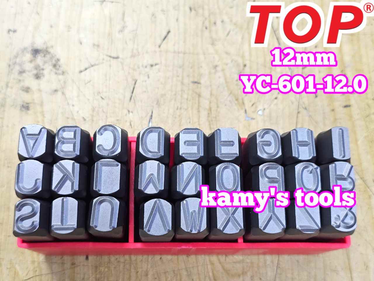 Bộ đóng chữ xuôi 12mm TOP YC-601-12.0