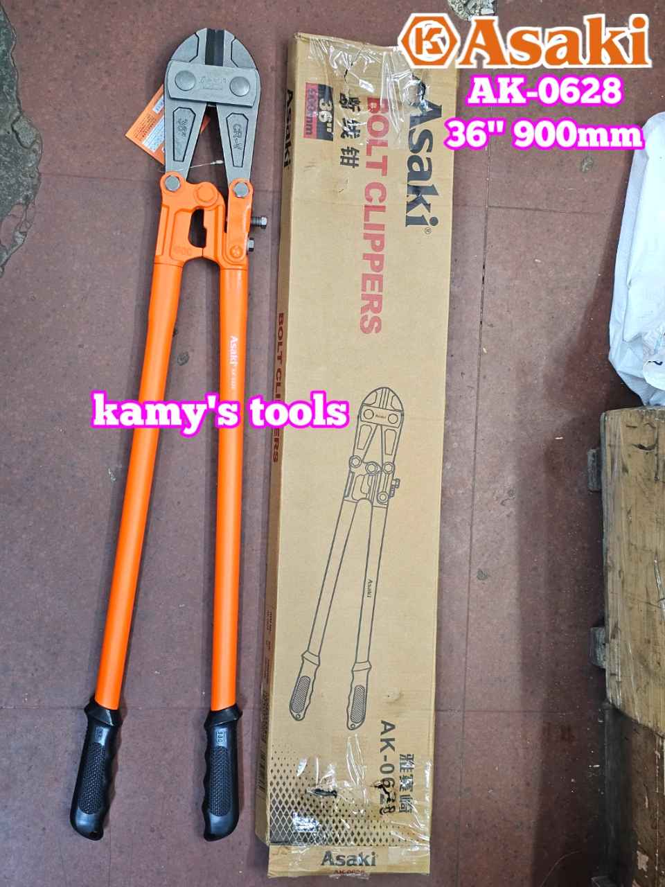 Kìm cộng lực cắt sắt kẽm Asaki 36 inch 900mm AK-0628 cắt 3-12mm