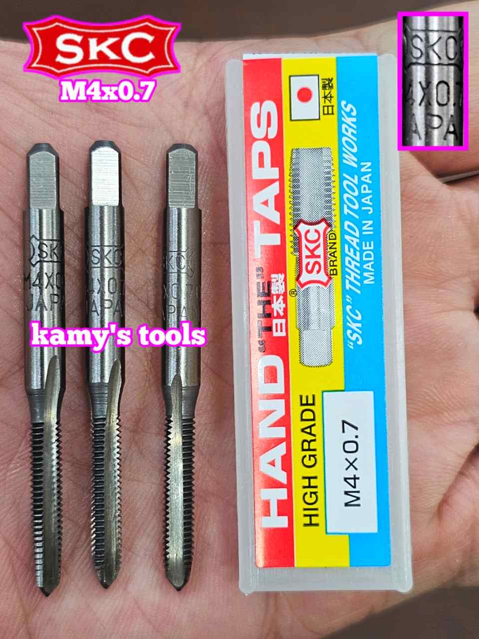 Bộ taro ta rô SKC M4x0.7 Nhật 3 mũi chính hãng logo khắc rõ nét