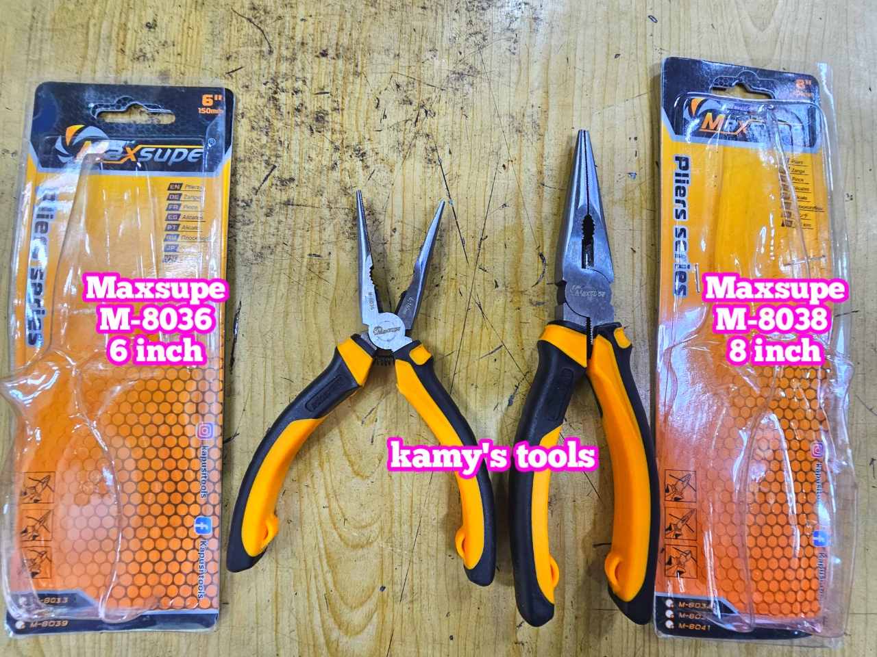 Kìm nhọn Maxsupe 6 inch 8 inch M-8036 M-8038