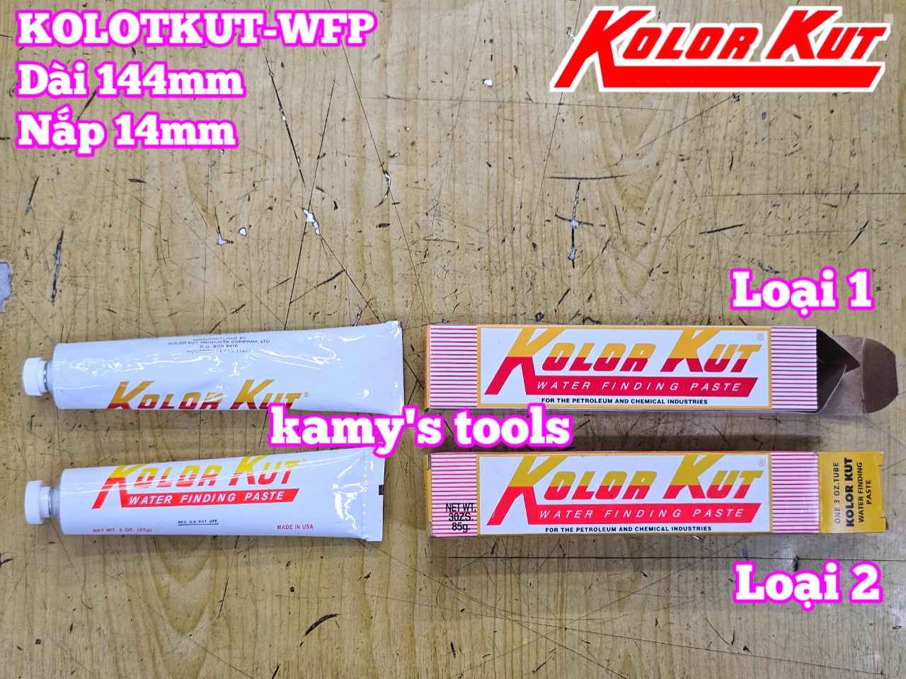 Thuốc thử nước water finding paste 3oz 85g dài 144mm nắp 14mm Kolor Kut KOLOTKUT-WFP