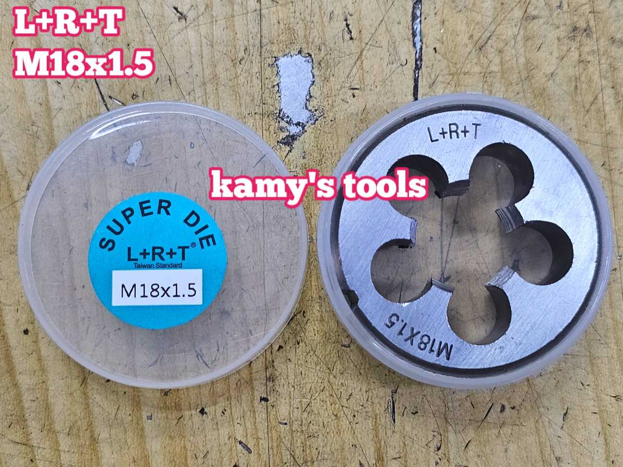 Bàn ren M18x1.5 M18x2.5 L+R+T (LRT) dụng cụ tạo ren ngoài bulong