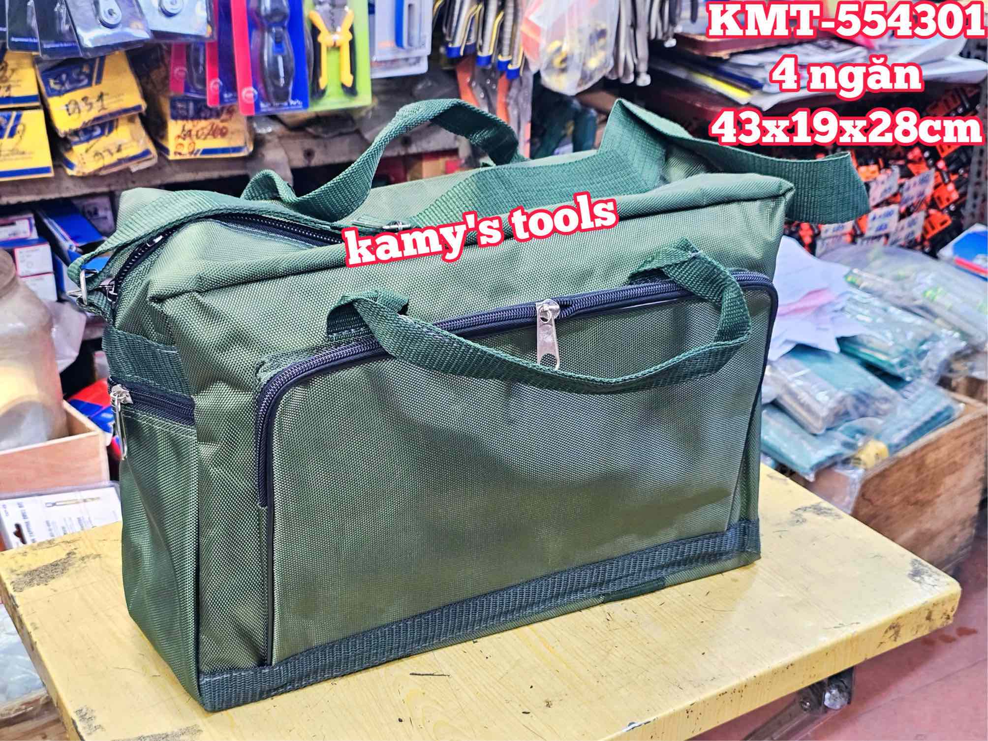 Túi đựng đồ nghề 4 ngăn 43x19x28cm Kamytools KMT-554301