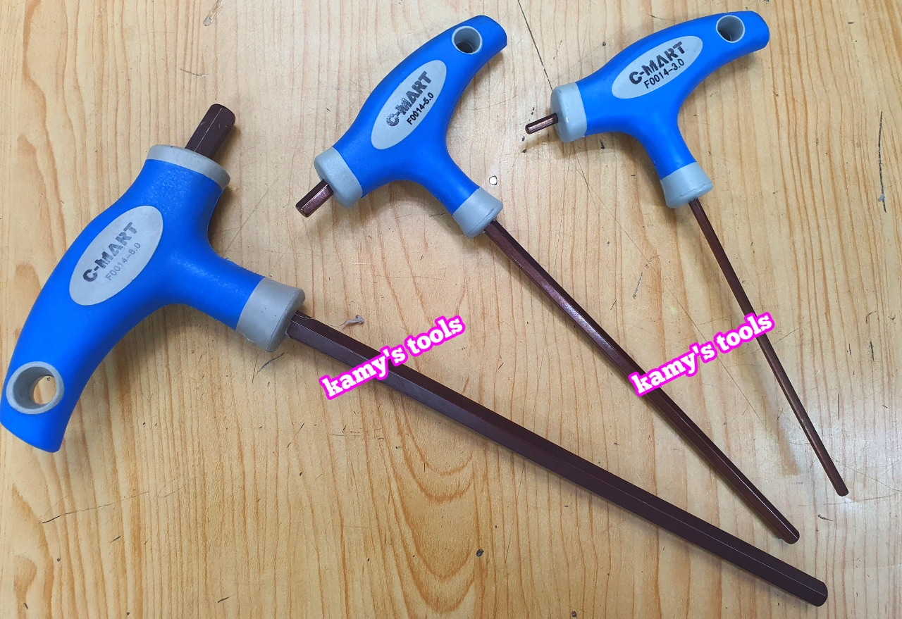 Lục giác cán chữ T C-mart model F0014 2mm 2.5mm 3mm 4mm 5mm 6mm 8mm 10mm