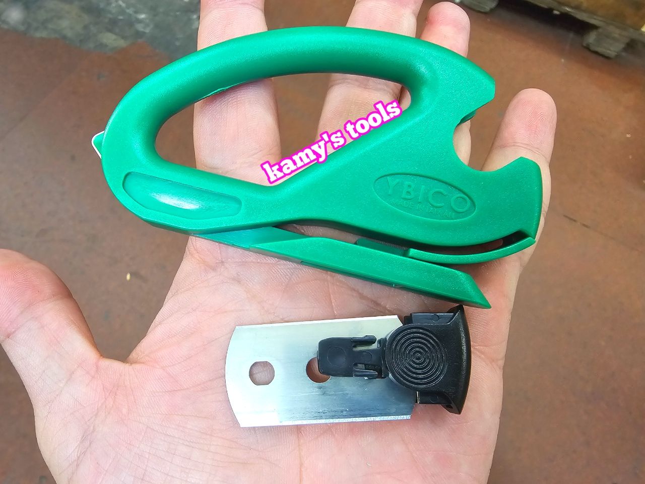 KP300 Dao rọc thùng carton cắt băng keo cắt màng quấn pe mở bao bì đa năng thay lưỡi được Ybico đài loan chính hãng