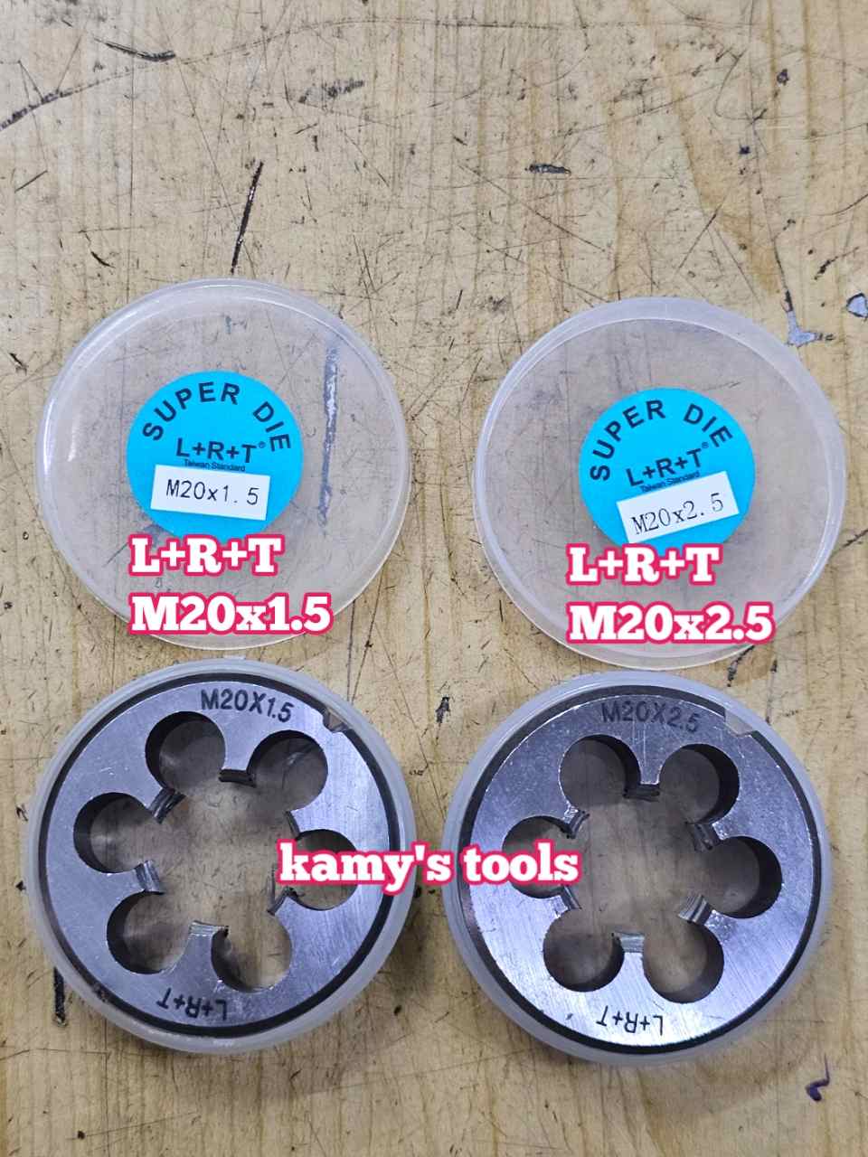 Bàn ren M20x1.5 M20x2.5 L+R+T (LRT) dụng cụ tạo ren ngoài bulong