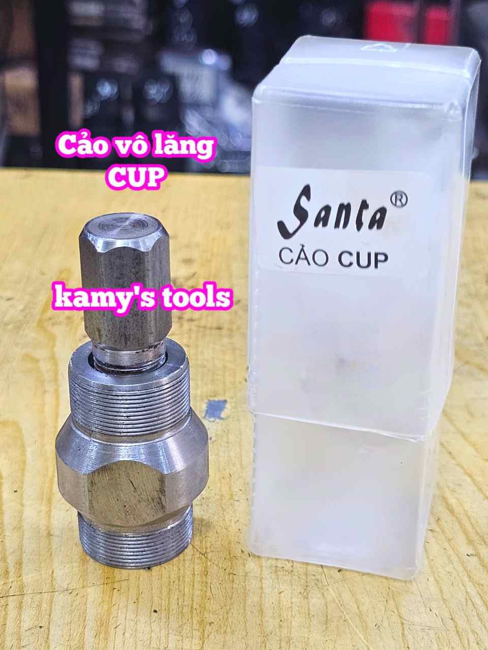Vam cảo vô lăng xe cup 2 đầu răng ngoài 26mm Santa 50-0Cup