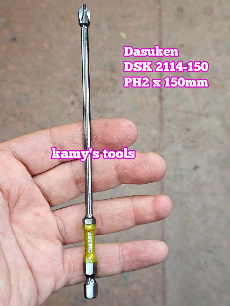 Đầu mũi bắn vít bake PH2 dài 150mm Dasuken DSK 2114-150 (bán lẻ 1 cây)