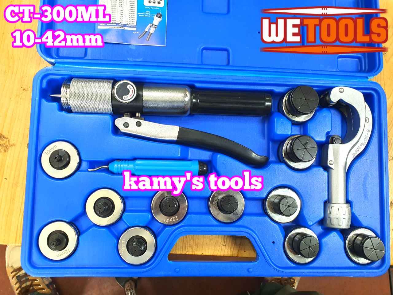 Bộ dụng cụ nong ống đồng thủy lực Wetools CT-300ML 10-42mm