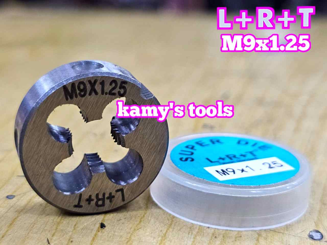 Bàn ren M9x1.25 (9x1.25) L+R+T (LRT) dụng cụ tạo ren ngoài bulong LRT-430912