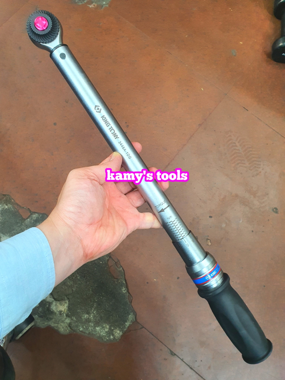 Cần siết lực 1/2 inch Kingtony 40-200N.m model 3446A-1D tự động khóa cao cấp