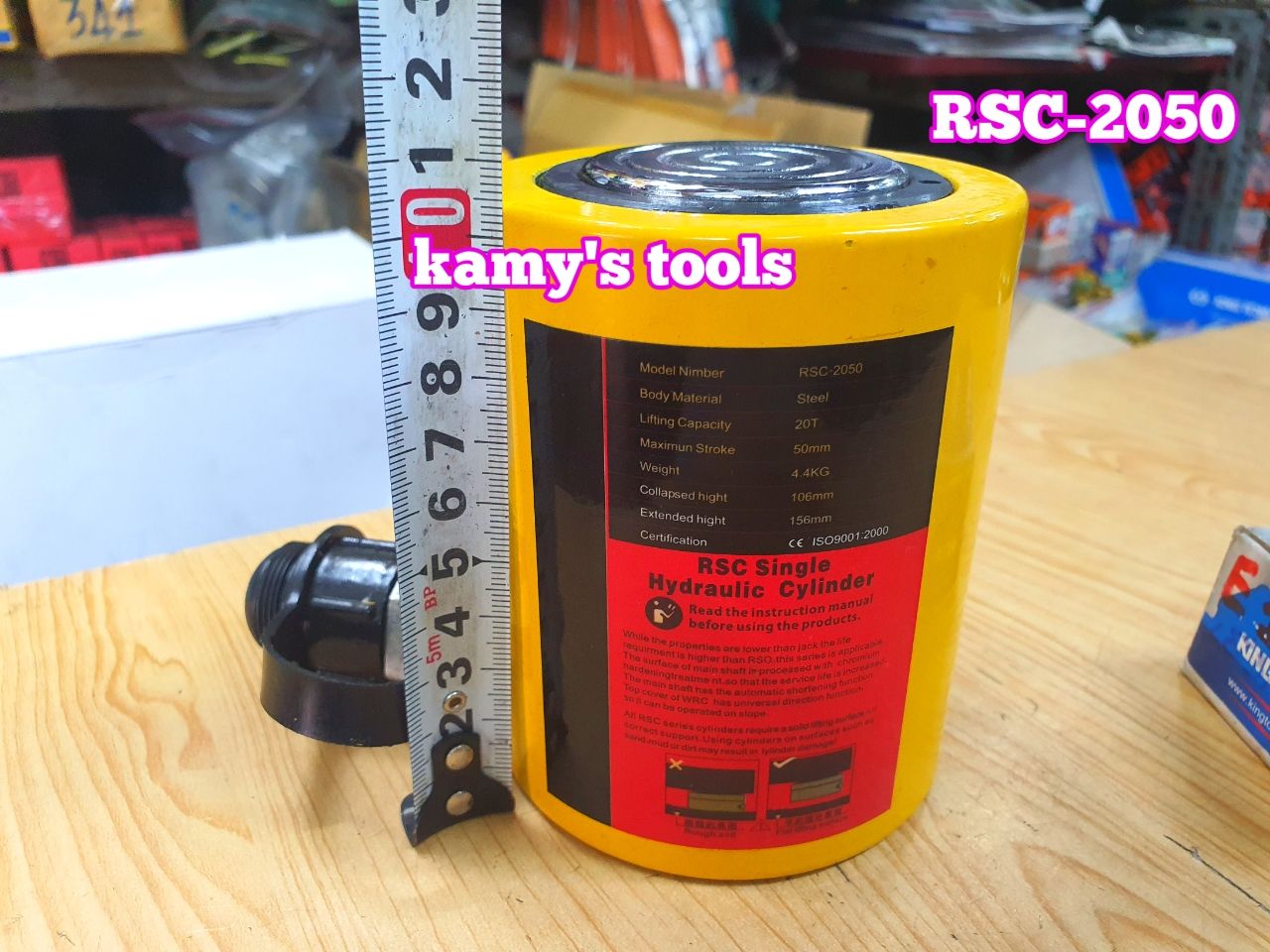 Kích thủy lực 20 tấn hành trình 50mm RSC-2050 106mm-156mm dạng lùn